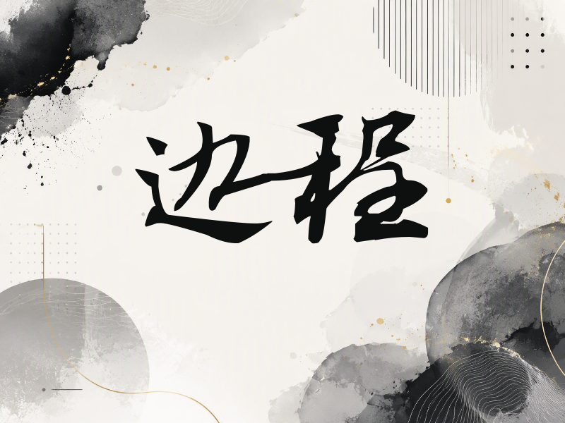 边程签名（连笔书法）