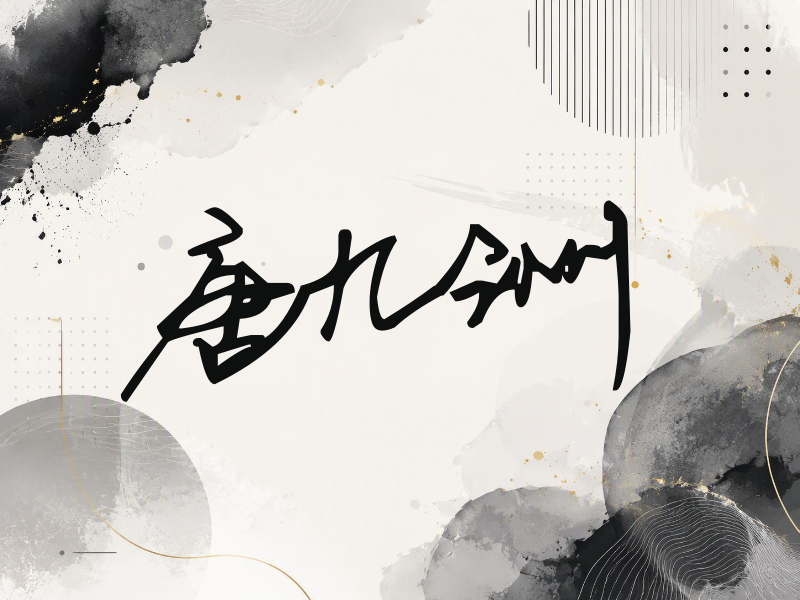 唐九洲签名（行草签）