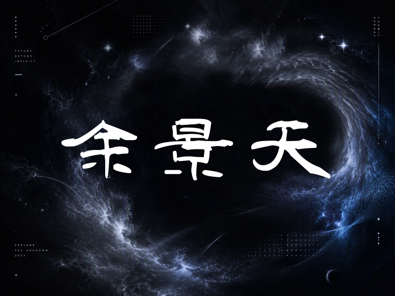 余景天签名（签名体）