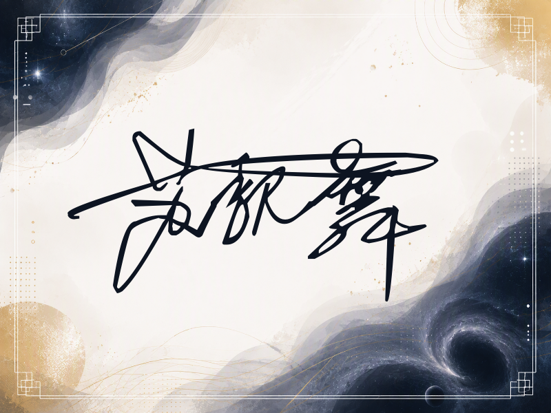 苏魏舞签名图片