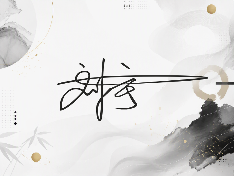 刘宇签名（连笔签）