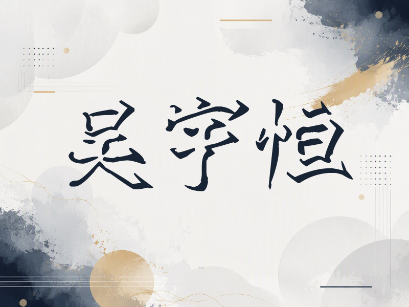 吴宇恒签名（立体签名）