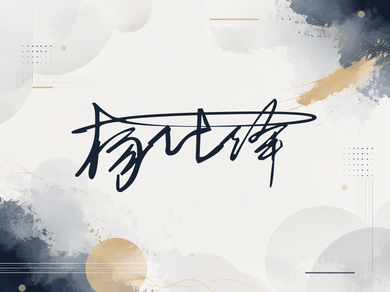 杨仕泽签名图片