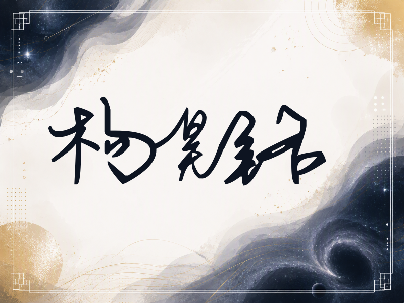 杨昊铭签名（行草签）