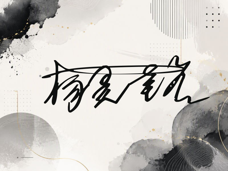 杨昊铭签名图片
