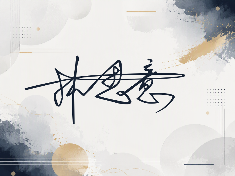 林思意签名图片