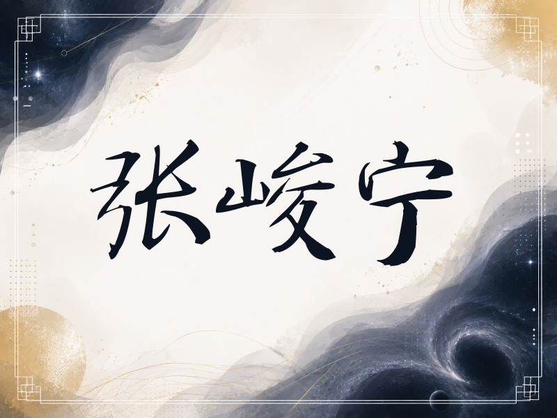 张峻宁签名（公务签）