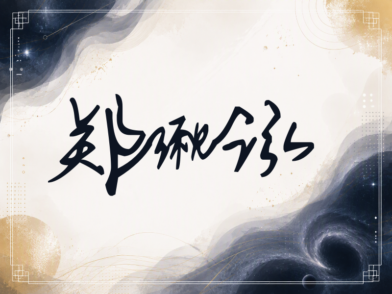 郑湫泓签名（行草签）