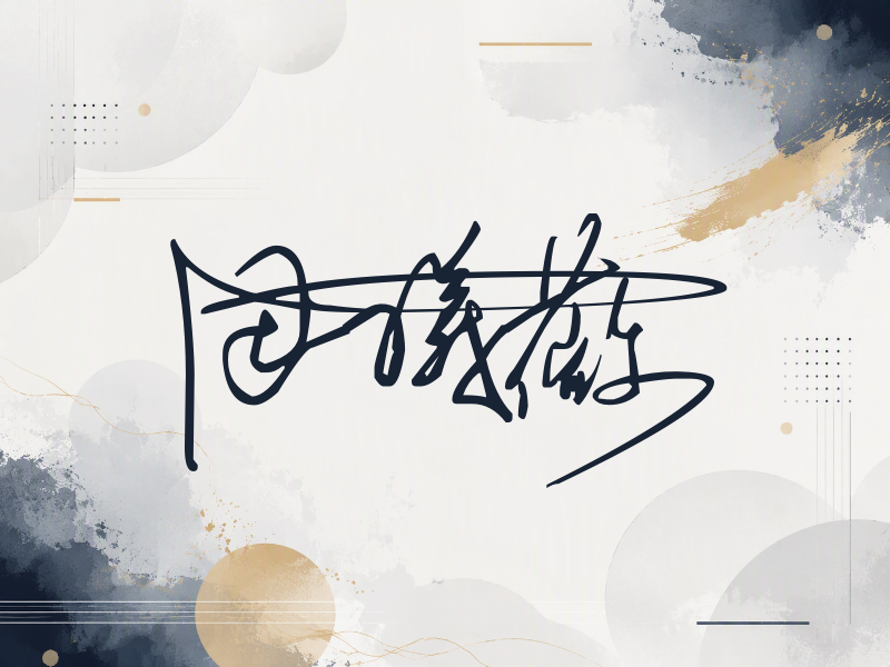 田曦薇签名图片