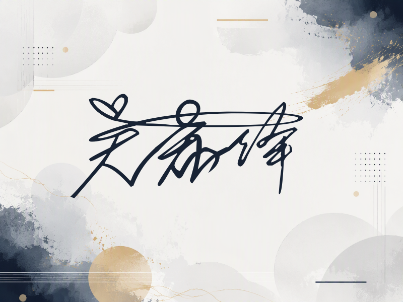 吴希泽签名（连笔签）