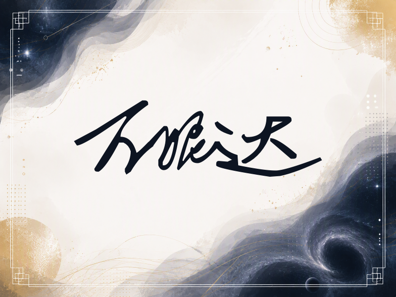 万妮达签名（行草签）