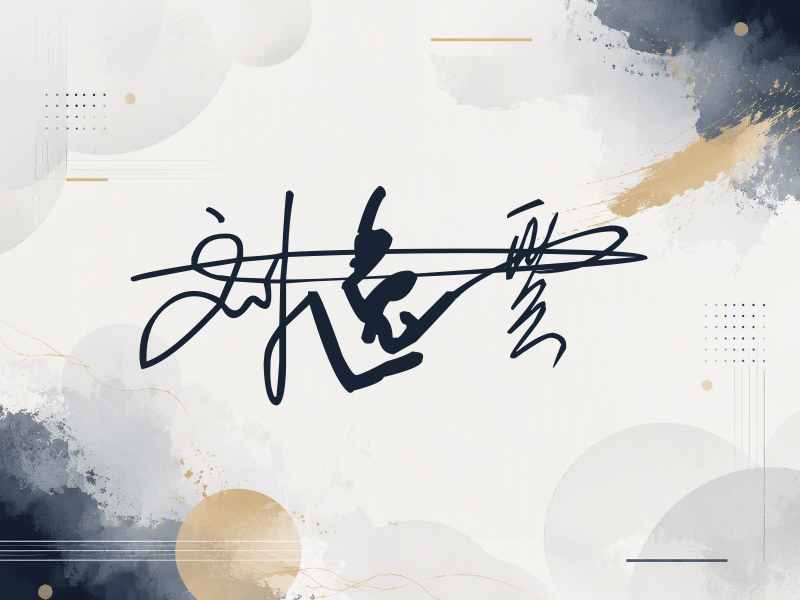 刘逸云签名图片