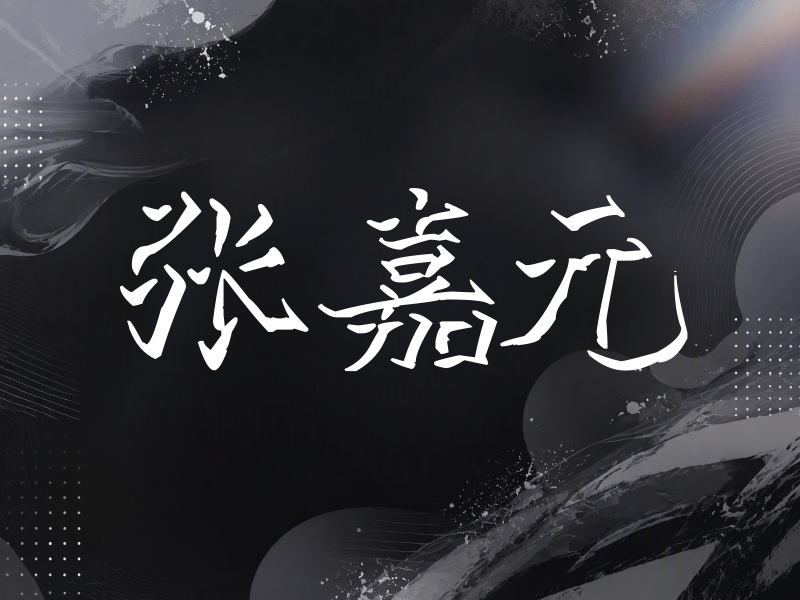 张嘉元签名（立体签名）