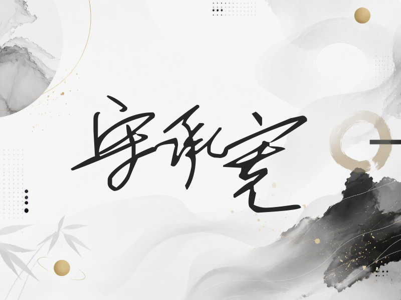 宋承宪签名（公务连笔）