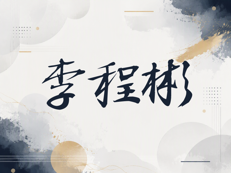 李程彬签名（公务签）