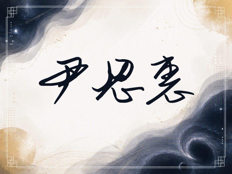 尹恩惠签名（时尚签）