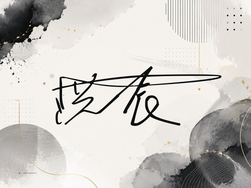 洪辰签名图片