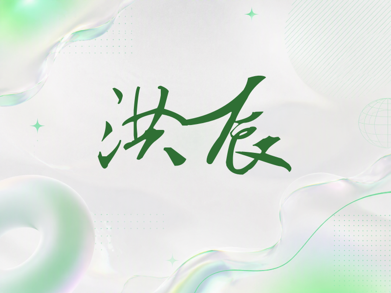 洪辰签名（连笔书法）
