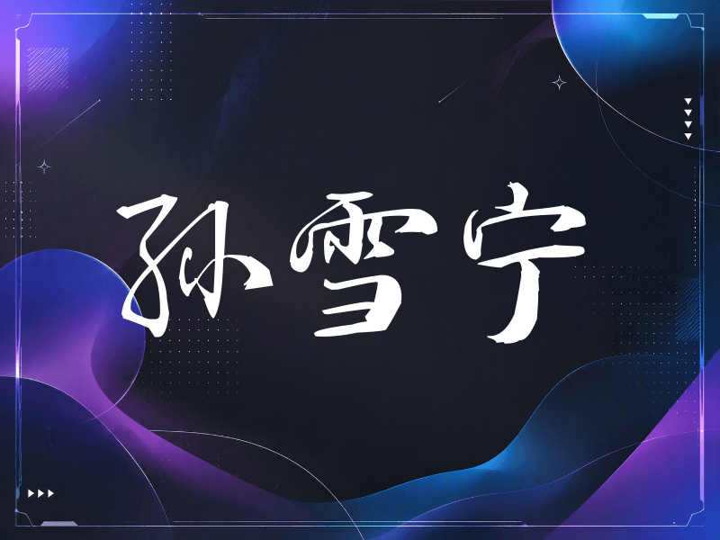孙雪宁签名（公务签）