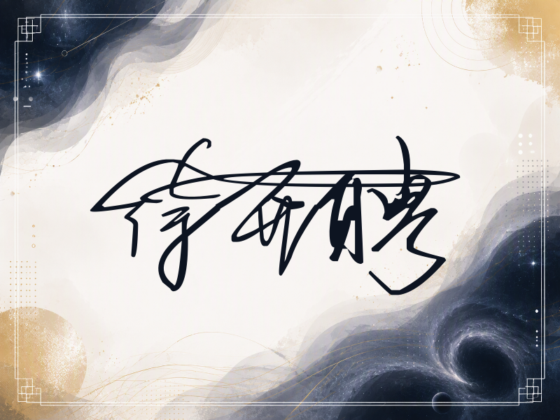 徐开聘签名（连笔签）
