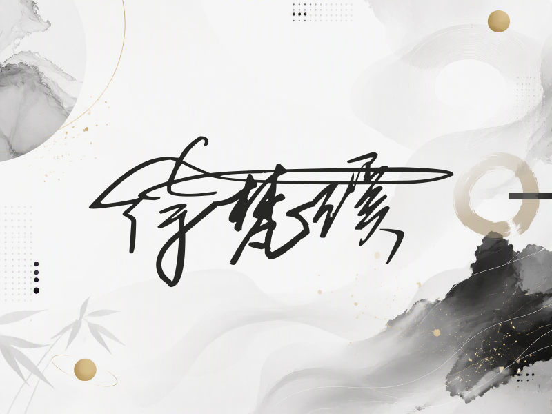 徐梵溪签名图片