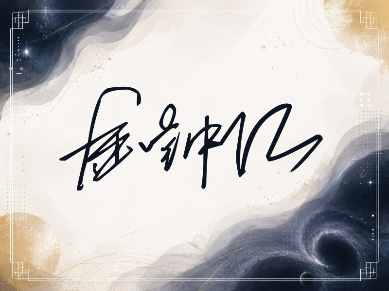 金钟仁签名（公务连笔）