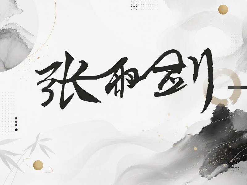 张雨剑签名（连笔书法）