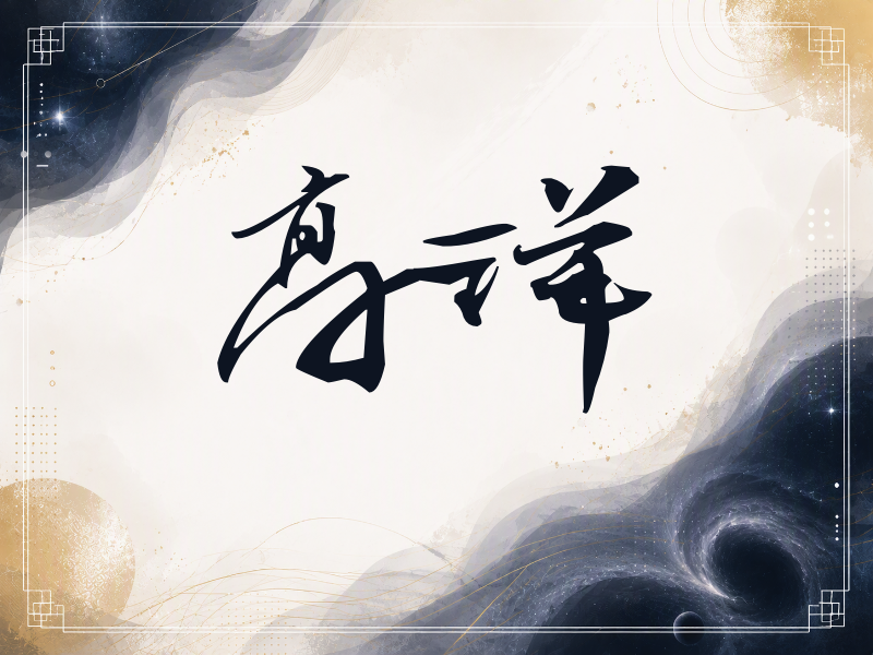 高洋签名（连笔书法）