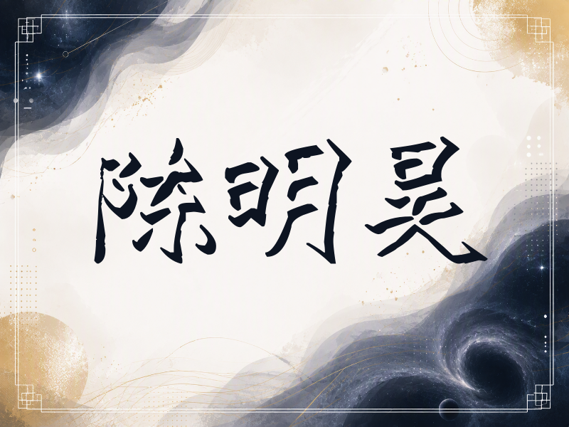 陈明昊签名（立体签名）