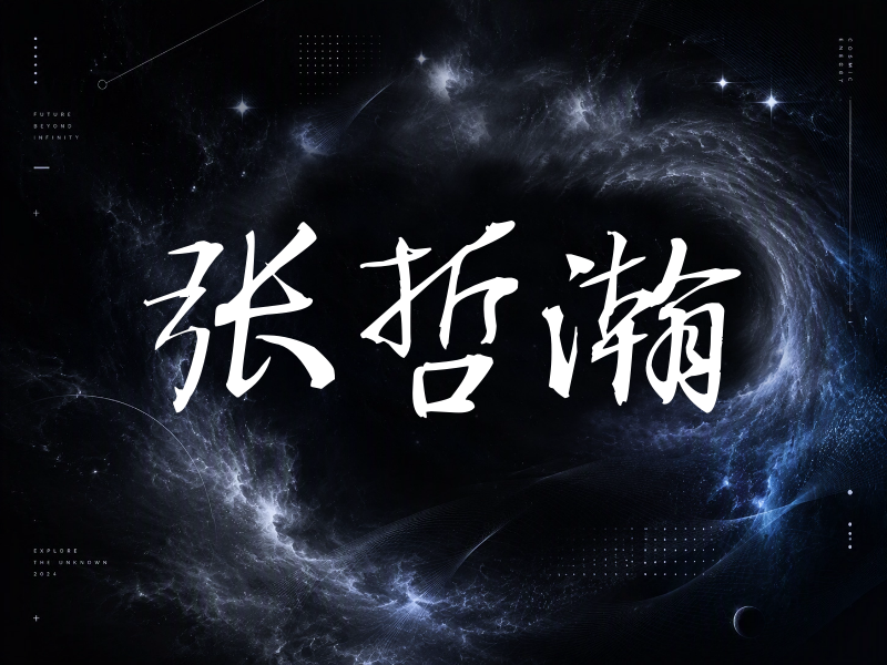 张哲瀚签名（公务签）