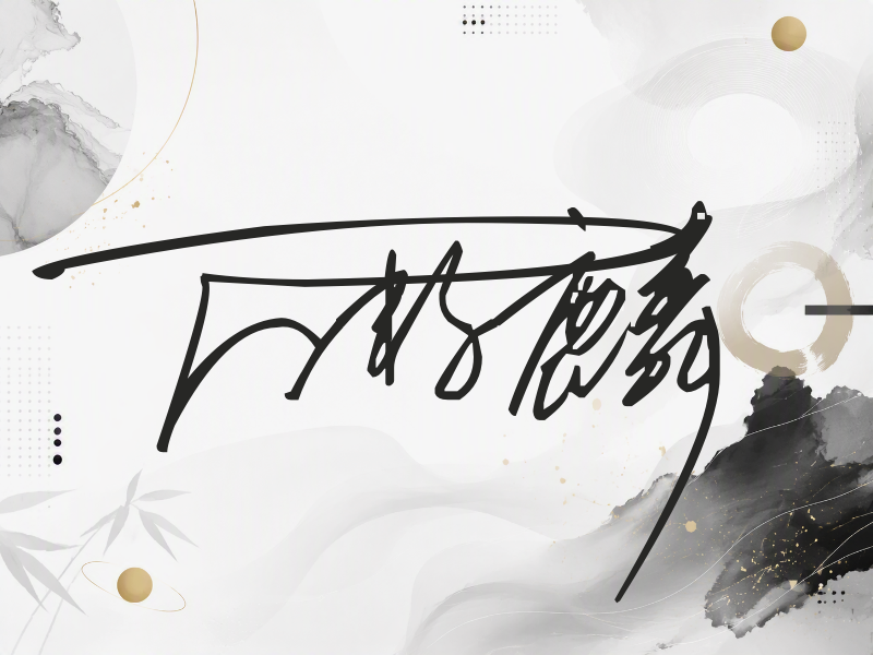 万籽麟签名图片