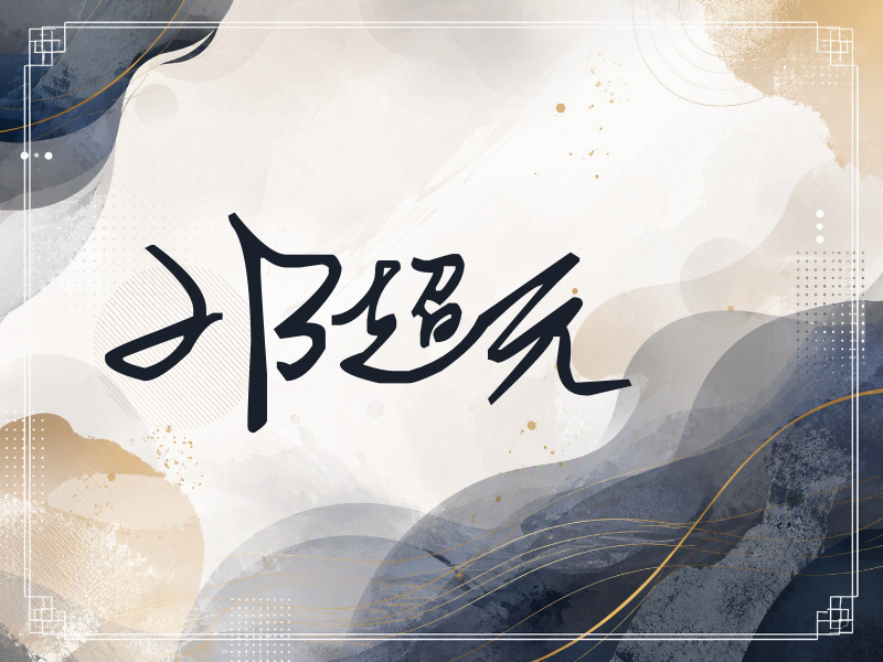邓超元签名（行草签）
