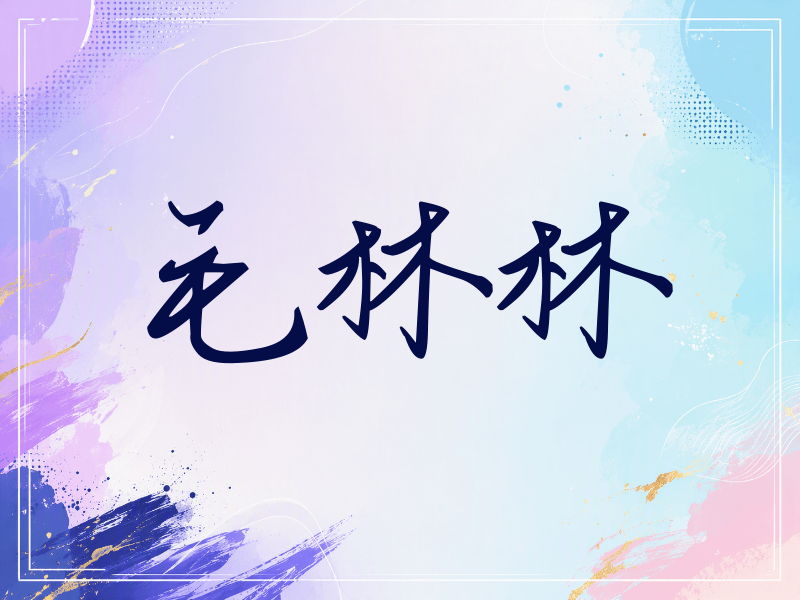 毛林林签名（时尚签）