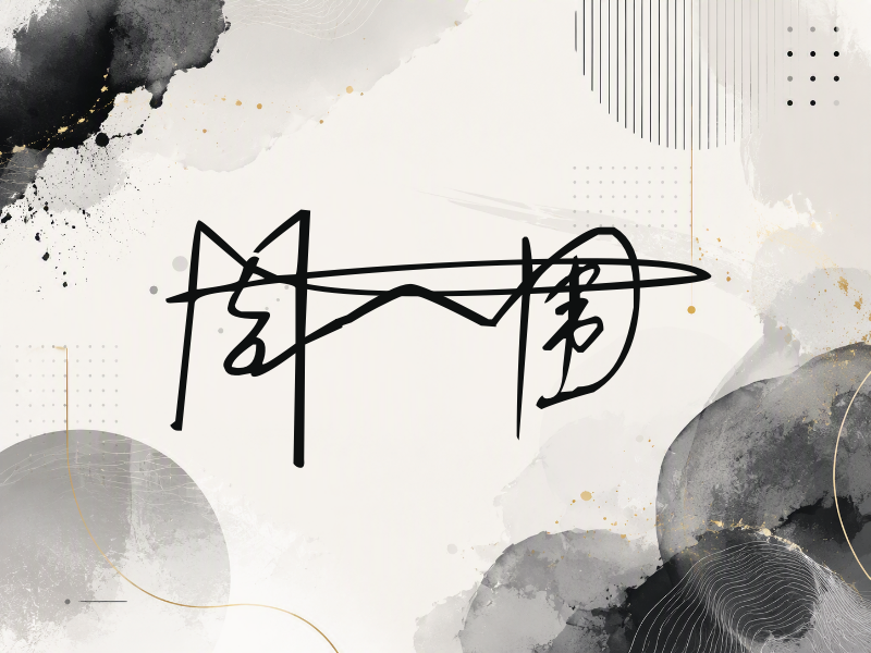 周一围签名图片