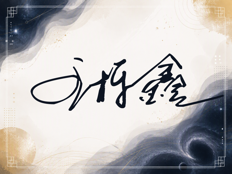 王栎鑫签名（公务连笔）