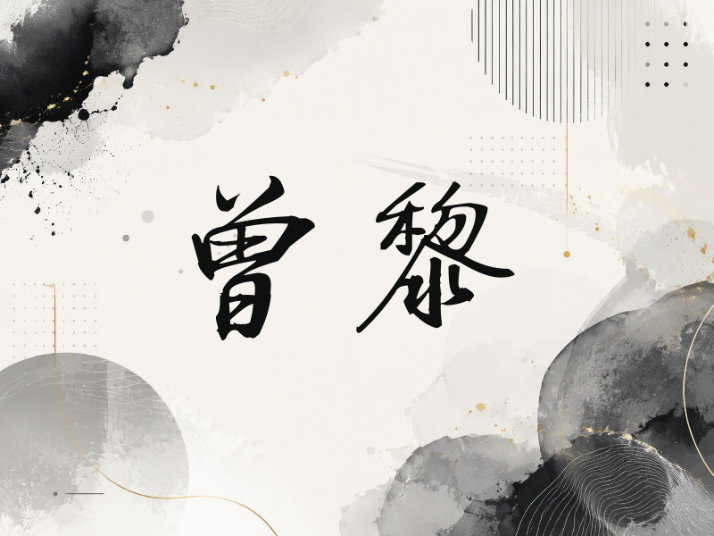 曾黎签名（公务签）