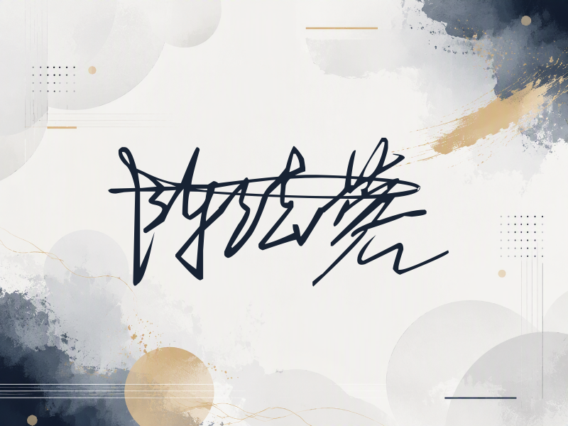 陈法蓉签名（连笔签）