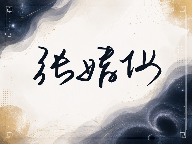 张婧仪签名（时尚签）