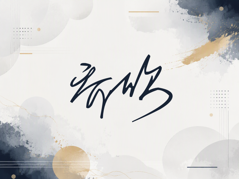 乔欣签名（公务连笔）