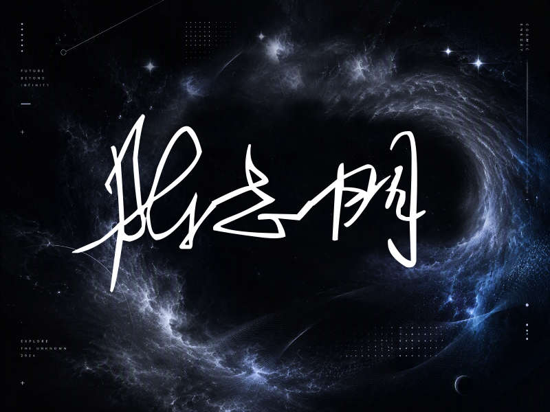 陈志朋签名（公务连笔）