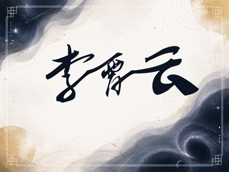 李霄云签名（连笔书法）
