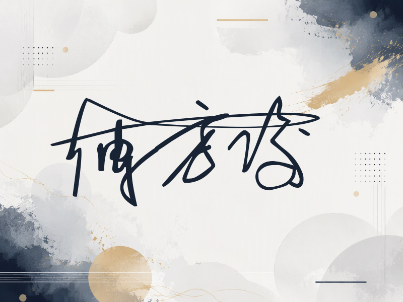 傅方俊签名图片