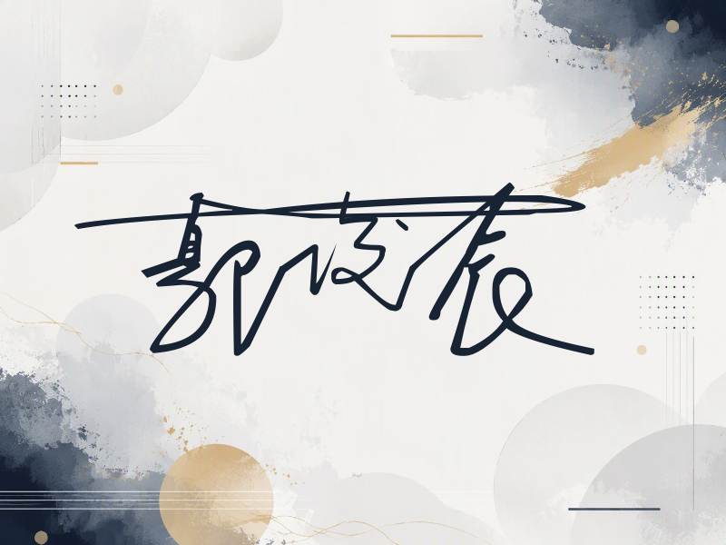 郭俊辰签名（连笔签）