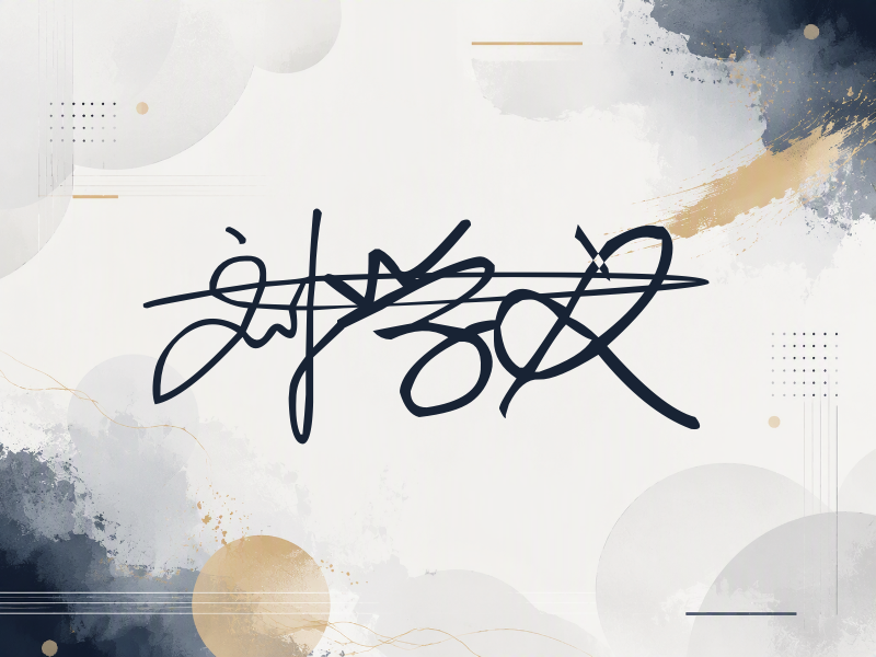 刘学义签名（连笔签）