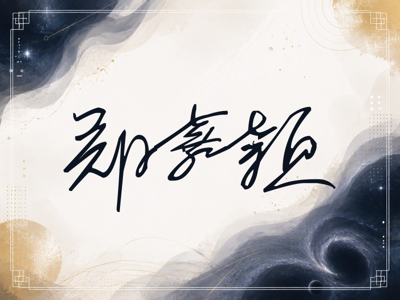 郑嘉颖签名（公务连笔）
