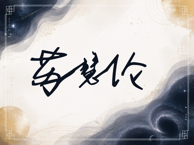 苏慧伦签名（行草签）