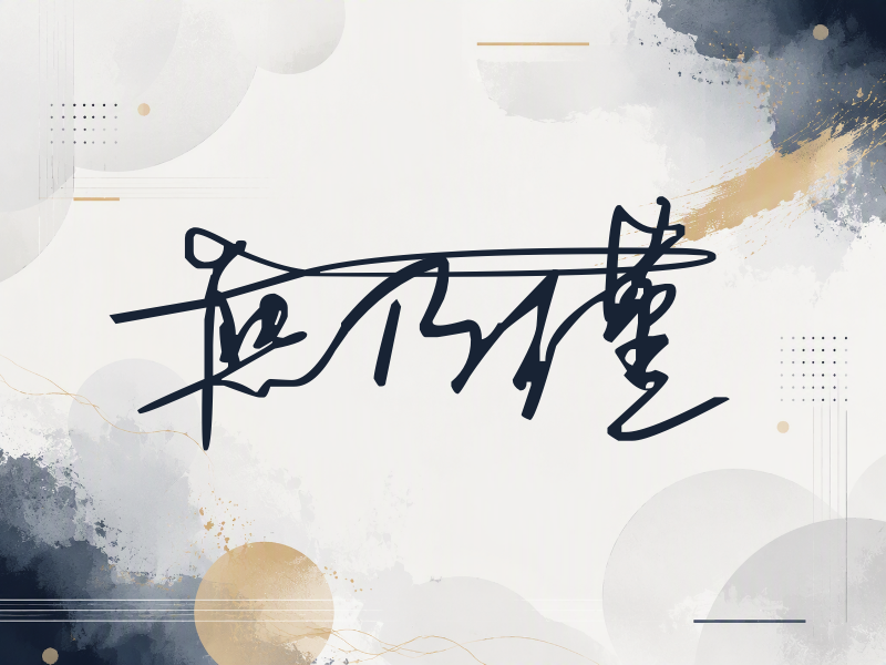 熊乃瑾签名图片