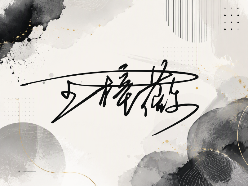 王梓薇签名图片