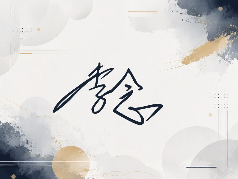 李念签名（公务连笔）