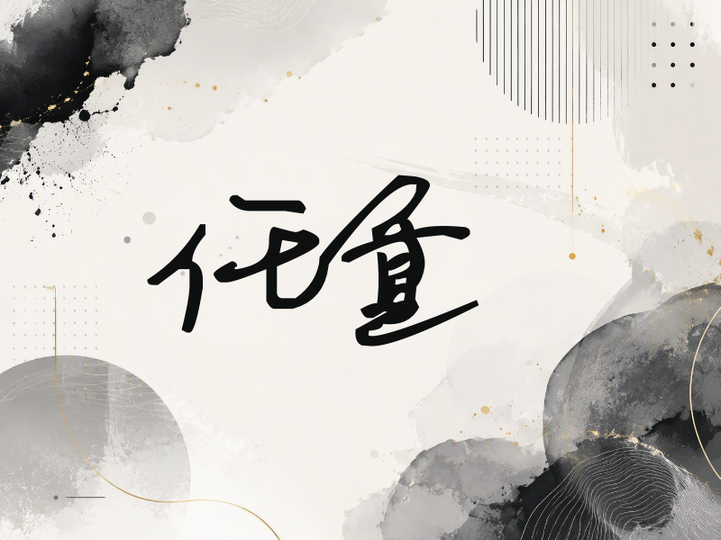 任重签名（行草签）